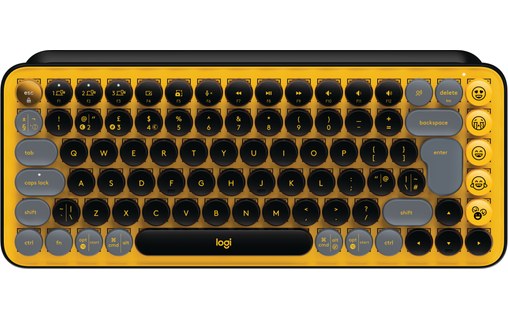 Logitech POP Keys Wireless Mechanical Keyboard With Emoji Keys clavier Universel