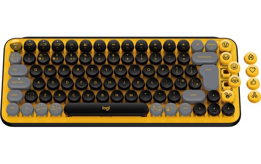 Logitech POP Keys Wireless Mechanical Keyboard With Emoji Keys clavier Universel