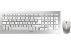 Clavier + Souris sans fil CHERRY DW 8000 - Argent, Blanc