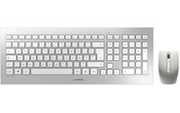 Clavier + Souris sans fil CHERRY DW 8000 - Argent, Blanc