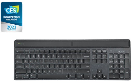 Clavier sans fil Targus AKB868FR - EcoSmart à énergie durable - Noir