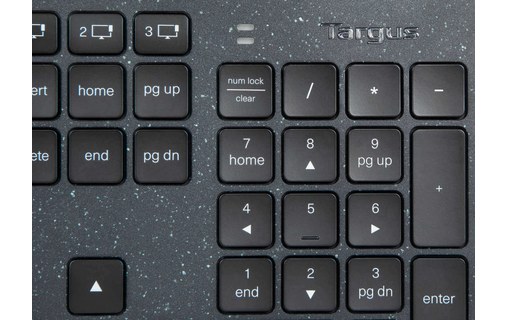 Clavier sans fil Targus AKB868FR - EcoSmart à énergie durable - Noir