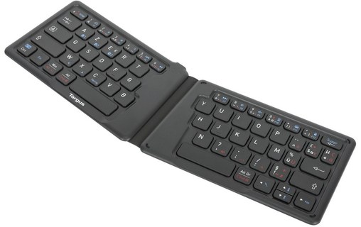 Clavier sans fil Targus AKF003FR - Ergonomique pliable antimicrobien - Noir