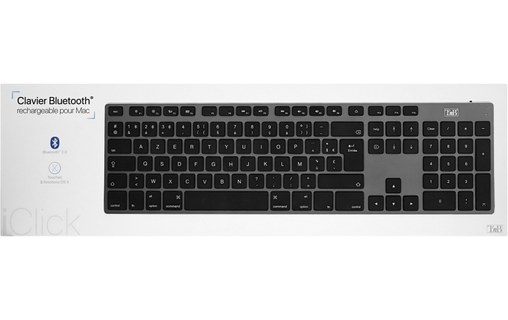 Clavier sans fil pour Mac T'nB iClick - Noir, Aluminium