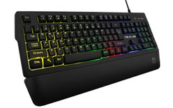 Clavier Gaming The G-Lab Keyz Palladium - Noir avec repose-poignets