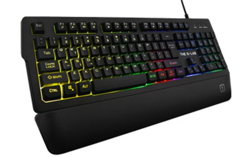 Clavier Gaming The G-Lab Keyz Palladium - Noir avec repose-poignets