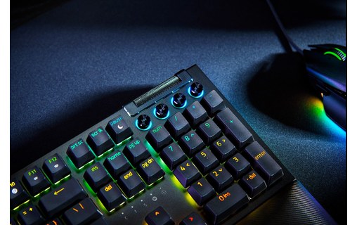Clavier Gaming Razer BlackWidow V4 - Clicky - Noir avec repose-poignets