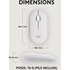 Souris sans fil Logitech Pebble 2 M350s - Blanche