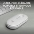 Souris sans fil Logitech Pebble 2 M350s - Blanche
