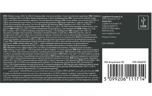 Souris sans fil Logitech MX Anywhere 3S - Rose