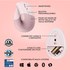 Souris sans fil Logitech Lift - Rose - Ergonomique, Verticale