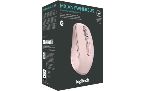 Souris sans fil Logitech MX Anywhere 3S - Rose