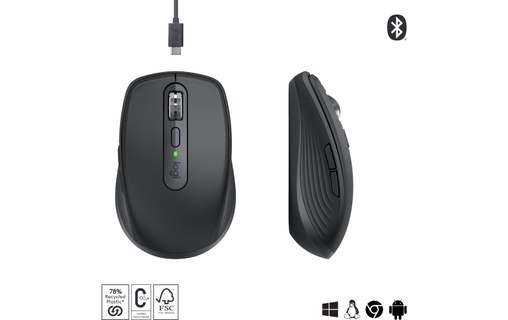 Souris sans fil Logitech MX Anywhere 3S - Graphite