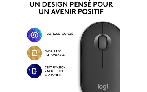 Souris sans fil Logitech Pebble 2 M350s - Graphite