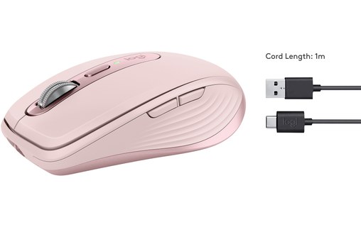 Souris sans fil Logitech MX Anywhere 3S - Rose