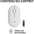 Souris sans fil Logitech Pebble 2 M350s - Blanche