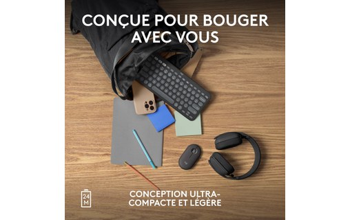 Souris sans fil Logitech Pebble 2 M350s - Graphite