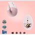 Souris sans fil Logitech Lift - Rose - Ergonomique, Verticale