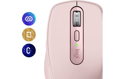 Souris sans fil Logitech MX Anywhere 3S - Rose