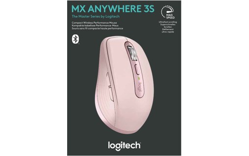 Souris sans fil Logitech MX Anywhere 3S - Rose