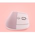 Souris sans fil Logitech Lift - Rose - Ergonomique, Verticale