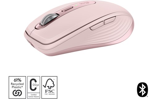 Souris sans fil Logitech MX Anywhere 3S - Rose