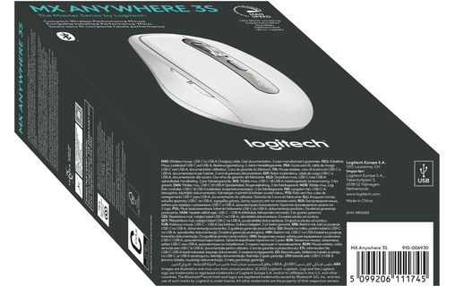 Souris sans fil Logitech MX Anywhere 3S - Blanche