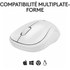 Souris sans fil Logitech M240 Silent - Blanche