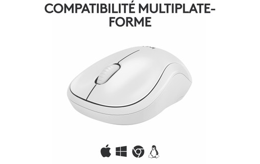 Souris sans fil Logitech M240 Silent - Blanche