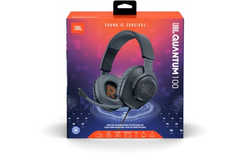 Casque gaming JBL Quantum 100, Noir