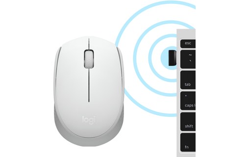 Souris sans fil Logitech M171 - Blanche