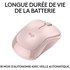 Souris sans fil Logitech M240 Silent - Rose