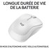 Souris sans fil Logitech M240 Silent - Blanche