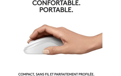 Souris sans fil Logitech M240 Silent - Blanche