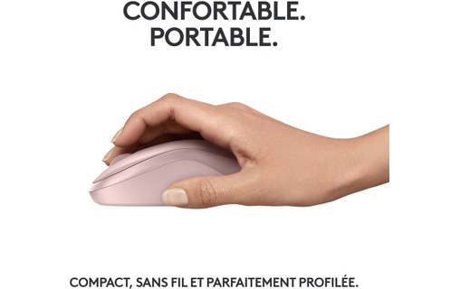 Souris sans fil Logitech M240 Silent - Rose