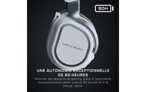 Casque gaming sans fil Turtle Beach Stealth 700 pour PS5 Blanc, Gris - Bluetooth