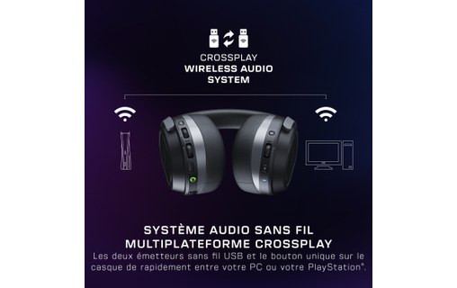 Casque gaming sans fil Turtle Beach Stealth 700 pour PC Gris, Noir - Bluetooth