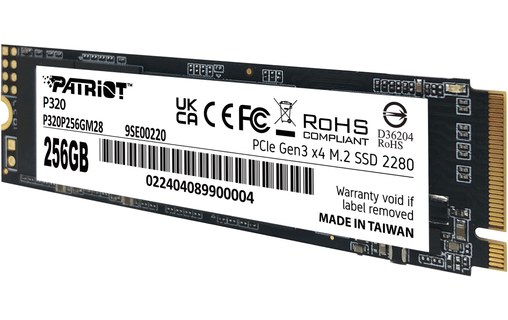 Patriot Memory P320 256 Go - SSD M.2 2280 NVMe PCIe 3.0