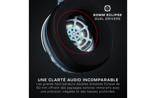 Casque gaming sans fil Turtle Beach Stealth 700 pour PS5 Blanc, Gris - Bluetooth