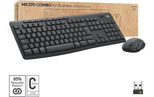 Clavier + Souris sans fil Logitech MK370 Combo for Business