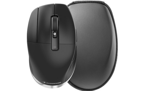 Souris sans fil 3Dconnexion CadMouse Pro - Noire - Pour gaucher, Ergonomique