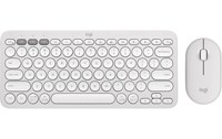Clavier + Souris sans fil Logitech Pebble 2 Combo - Blanc