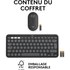 Clavier + Souris sans fil pour Mac Logitech Pebble 2 Combo - Graphite
