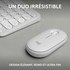 Clavier + Souris sans fil Logitech Pebble 2 Combo - Blanc