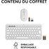 Clavier + Souris sans fil Logitech Pebble 2 Combo - Blanc
