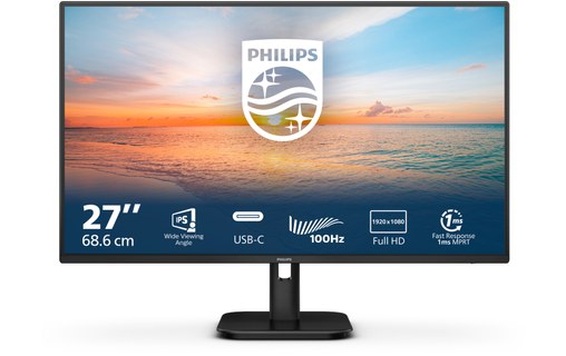 Écran 27" Philips Série 1000 27E1N1300A/00 - HDMI/USB-C
