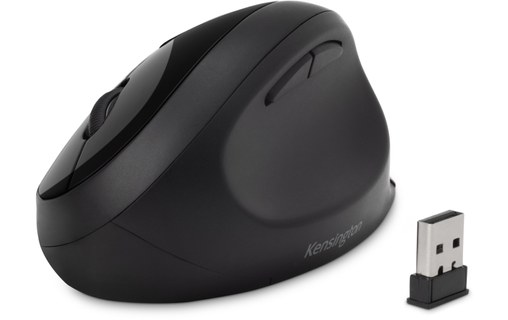 Souris sans fil Kensington Pro Fit Ergo - Noire - Ergonomique