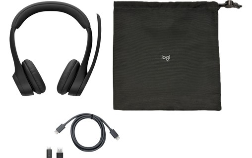 Micro-casque sans fil Logitech Zone 305 - Version UC avec récepteur USB, Noir