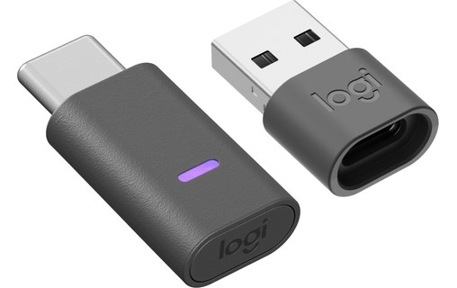 Micro-casque sans fil Logitech Zone 305 - Version Teams avec récepteur USB, Noir