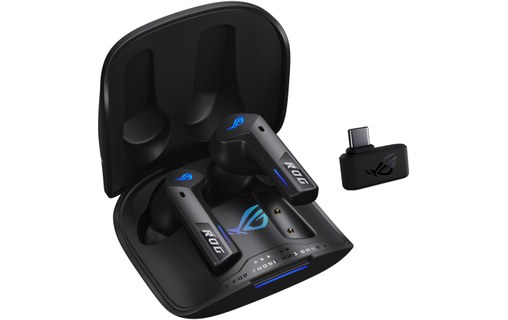 Écouteurs gaming sans fil Asus ROG Cetra True Wireless SpeedNova, Noir